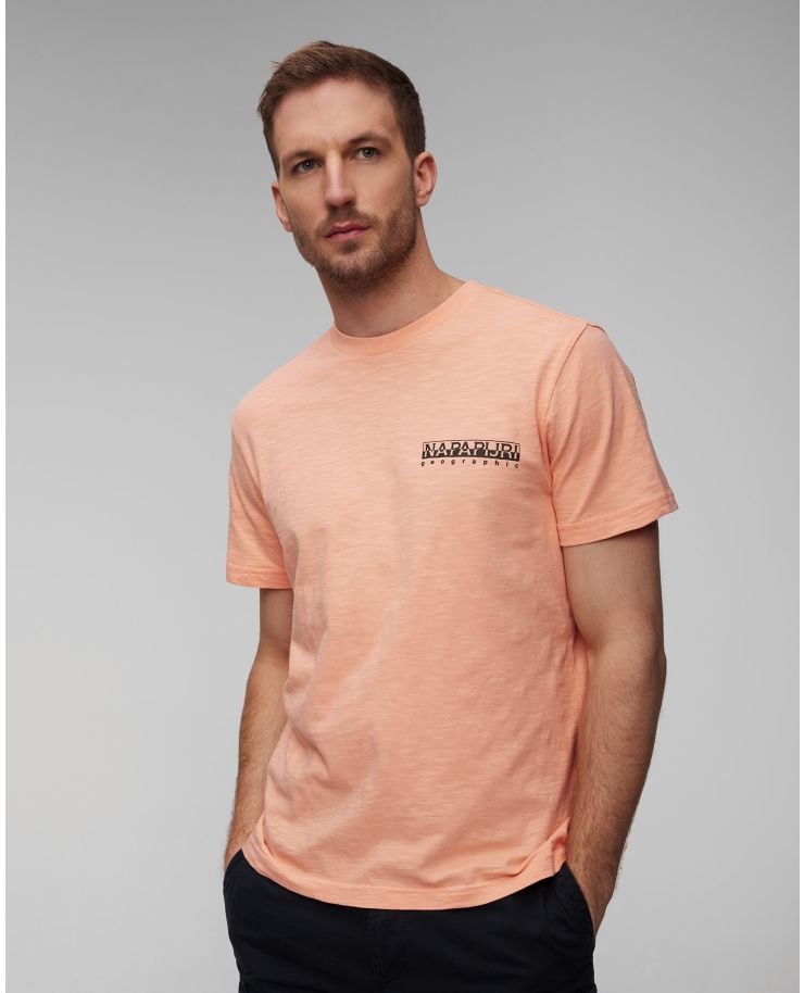 Růžové pánské tričko Napapijri S-Martre