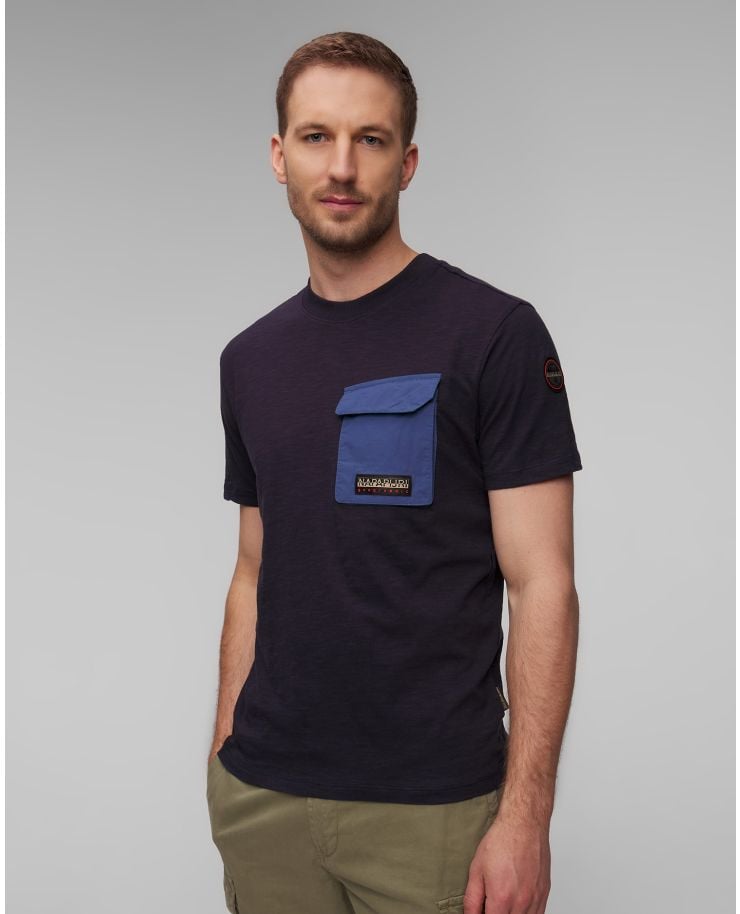 T-shirt blu scuro da uomo S-Tepees