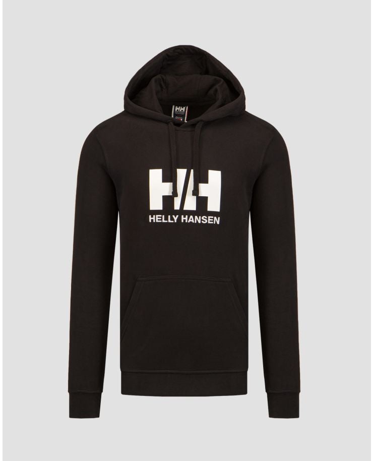Felpa nera da uomo Helly Hansen HH Logo Hoodie