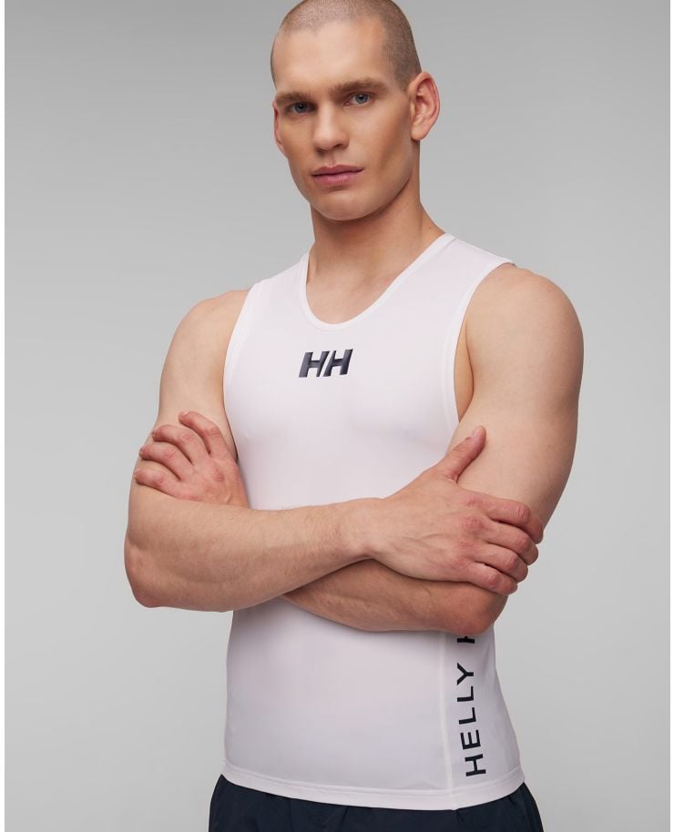 Men's white tank top Helly Hansen Waterwear Rashvest