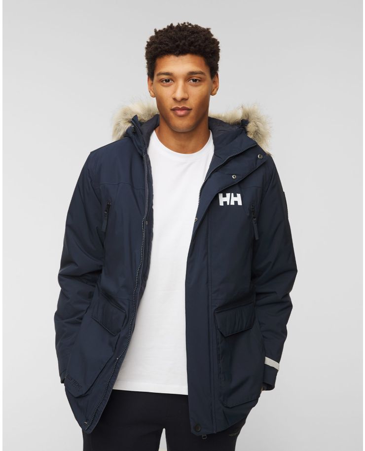 Comfortable Fabrics and Classic Urban Design Warm Helly Hansen Dubliner Parka Mens Winter Jacket with Faux Fur Hood 