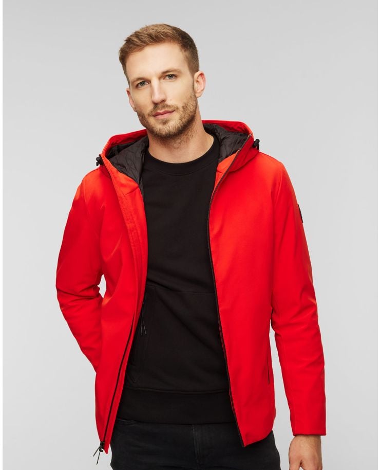 Veste rouge Woolrich Pacific Soft Shell Jacket pour homme