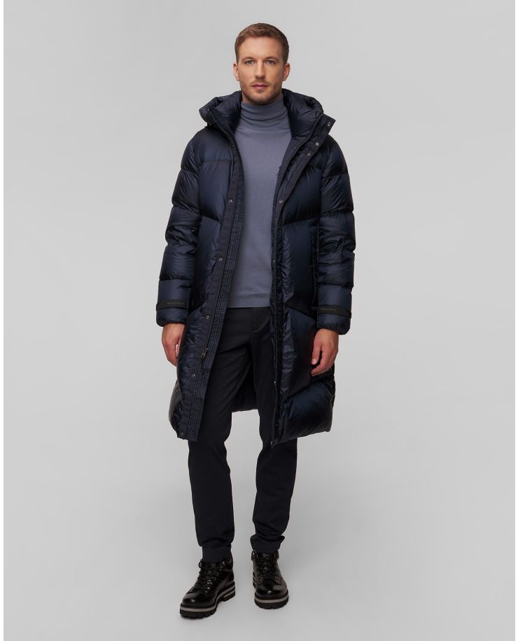 Granatowa kurtka parka puchowa męska Woolrich Pertex Puffer Parka