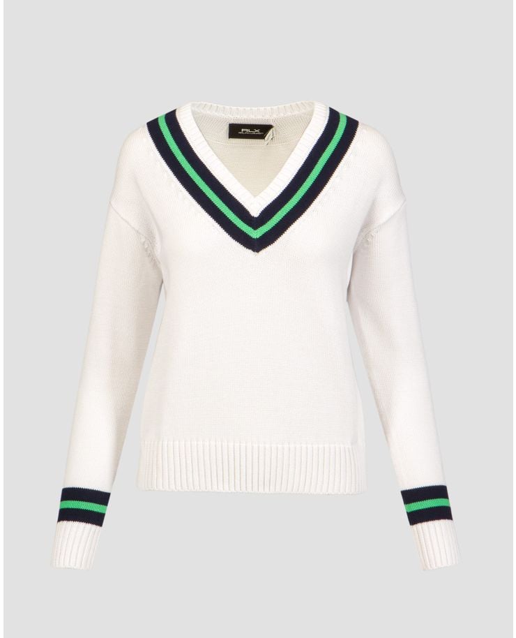 Biały sweter damski Ralph Lauren RLX Golf