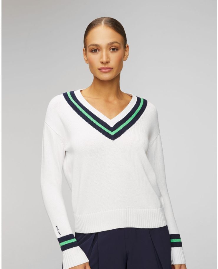 Pulover alb pentru femei Ralph Lauren RLX Golf