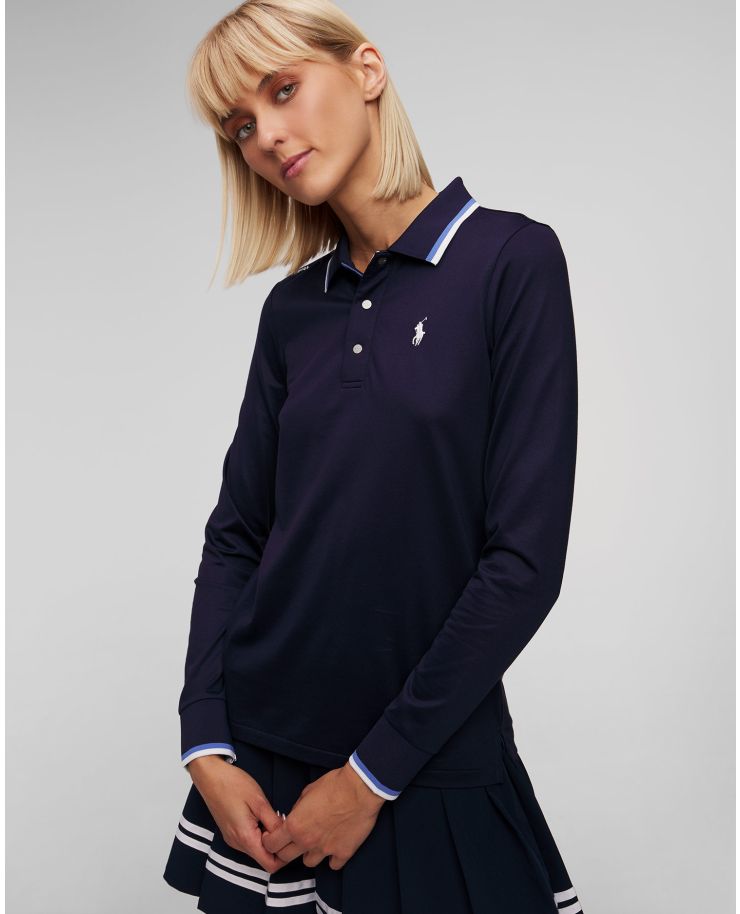 Ladies' navy blue long sleeve polo Ralph Lauren RLX Golf