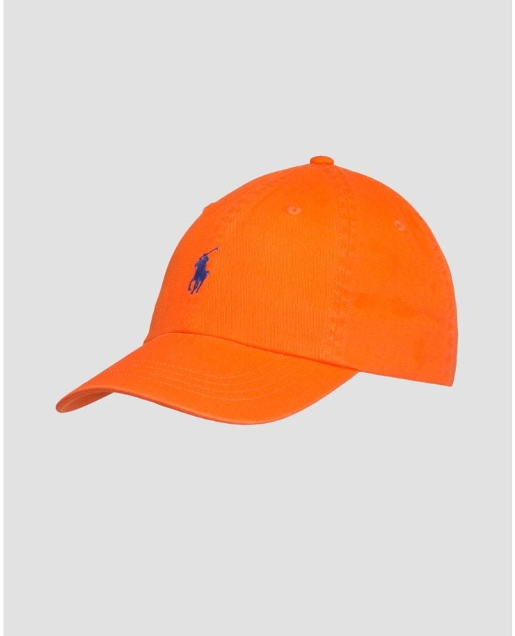 Pomarańczowa czapka z daszkiem damska Polo Ralph Lauren