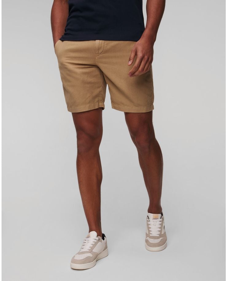 Shorts marroni in lino da uomo Polo Ralph Lauren