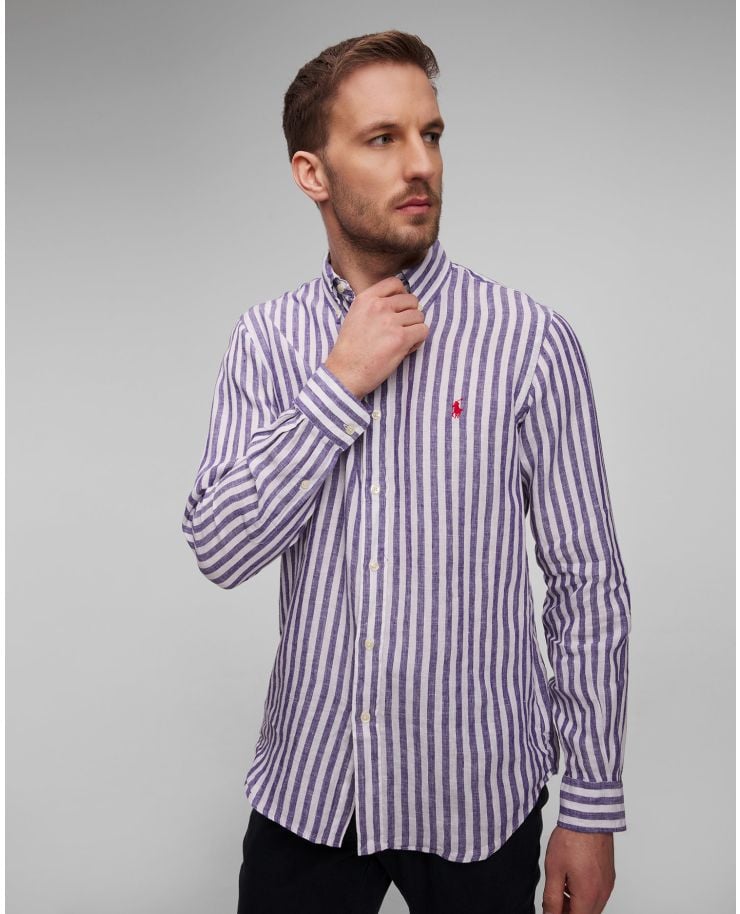 Lněná pánská košile Polo Ralph Lauren