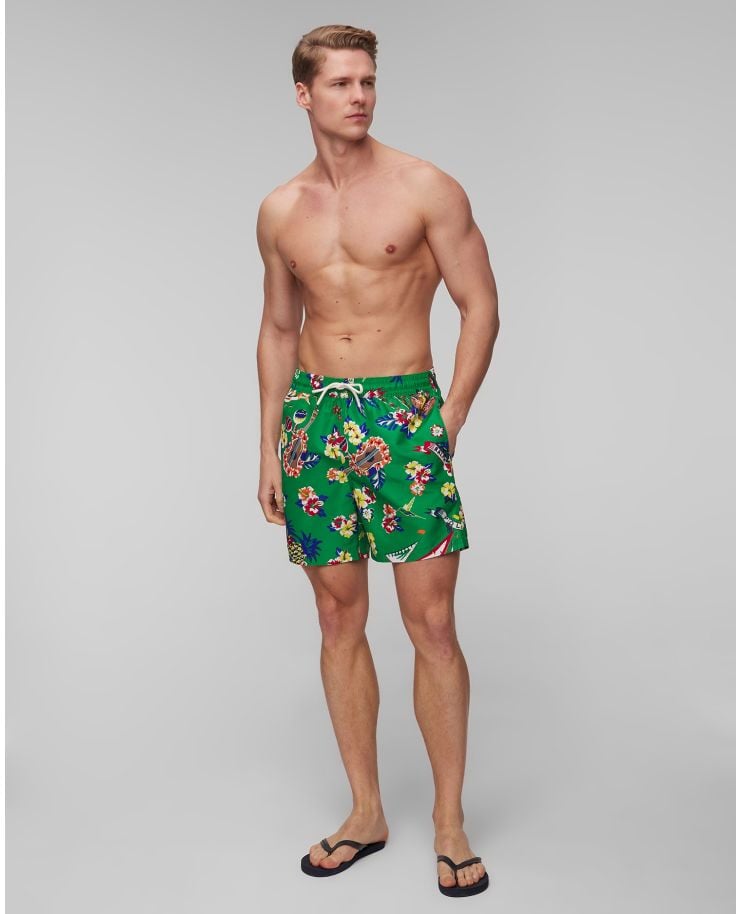Pánske zelené plavecké šortky Polo Ralph Lauren