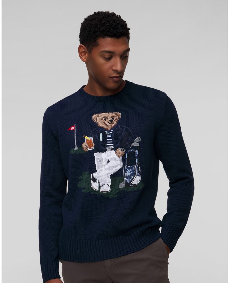 Granatowy sweter męski Ralph Lauren RLX Golf