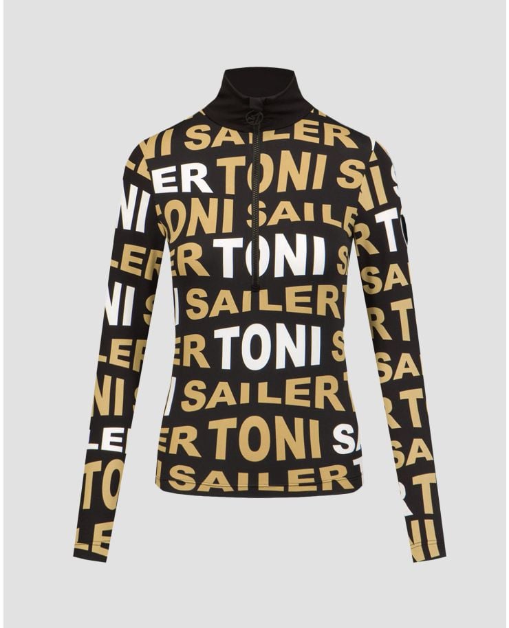 Toni Sailer Moni Schwarzes Damen-Sweatshirt mit Markenaufdruck