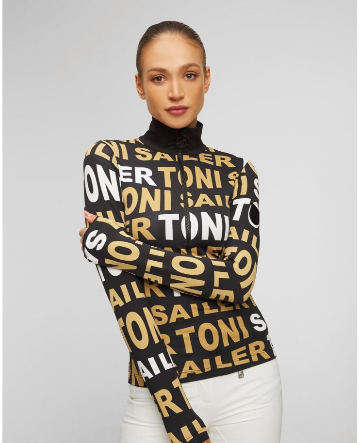 Toni Sailer Moni Schwarzes Damen-Sweatshirt mit Markenaufdruck
