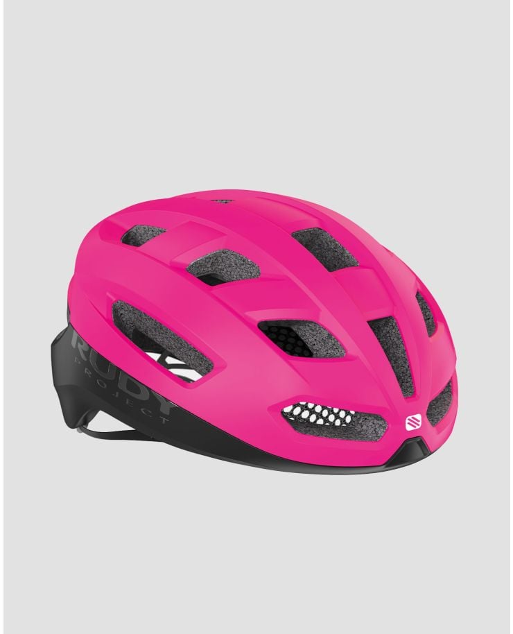 Różowo-czarny kask rowerowy Rudy Project Skudo