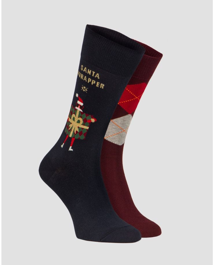 Pánské vánoční ponožky 2-pack v dárkovém balení Burlington X-Mas Gift Box