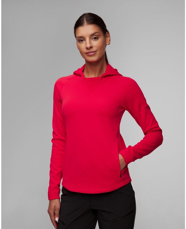 Czerwona bluza damska z kapturem Dolomite Latemar Fleece