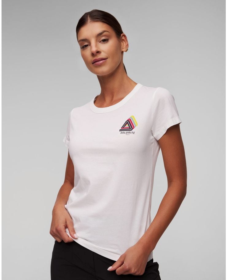 T-shirt bianca da donna Dolomite Gard G SS