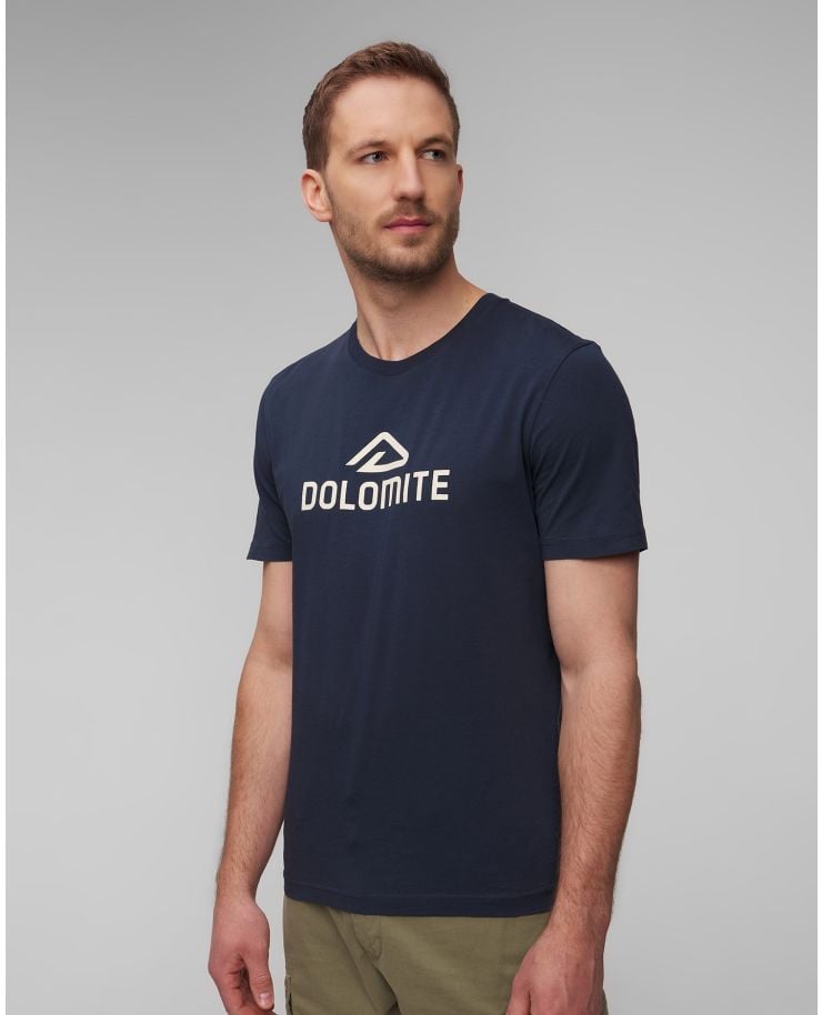 Granatowy T-shirt męski Dolomite Strenta