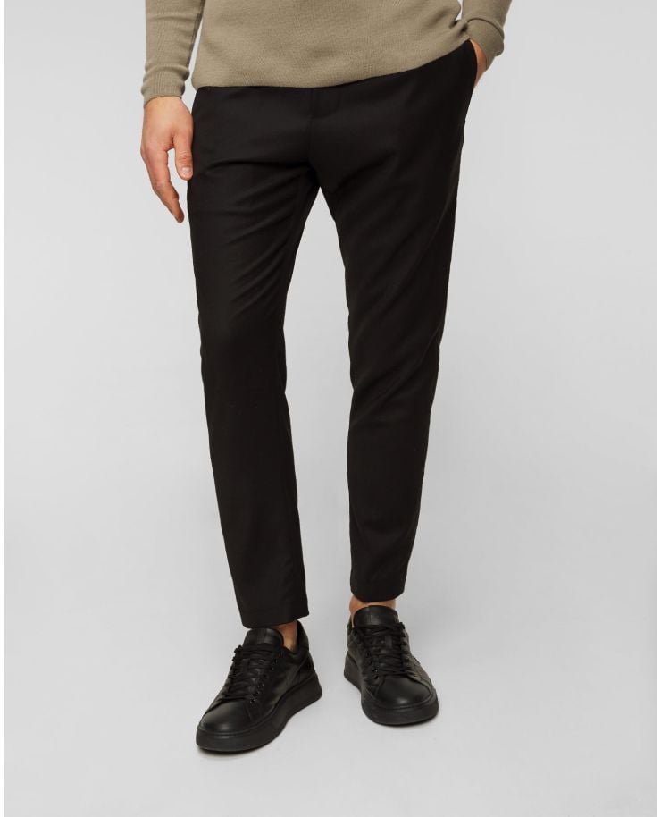 Černé pánské vlněné kalhoty Dondup Pantalone Dom