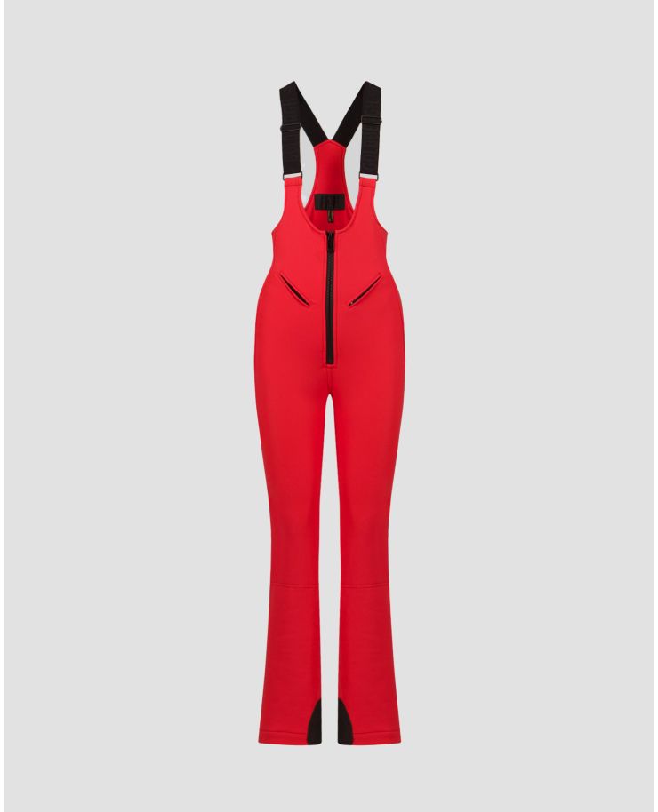Červené lyžiarske nohavice s trakmi Goldbergh Phoebe