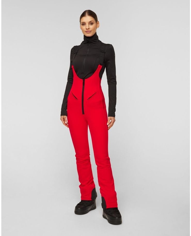 Red ski trousers with suspenders Goldbergh Phoebe