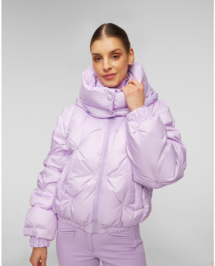 Ski jacket with rhinestones Goldbergh Glare lilac