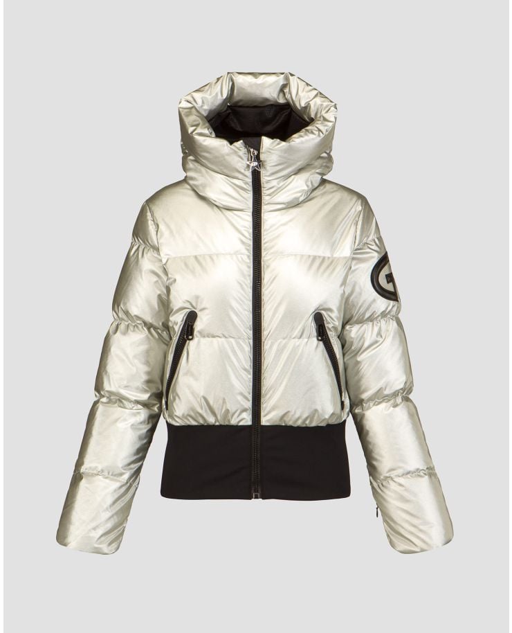 Silver ski jacket Goldbergh Bombardino