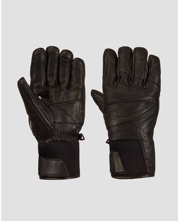 Černé lyžařské rukavice Leki Force 3D