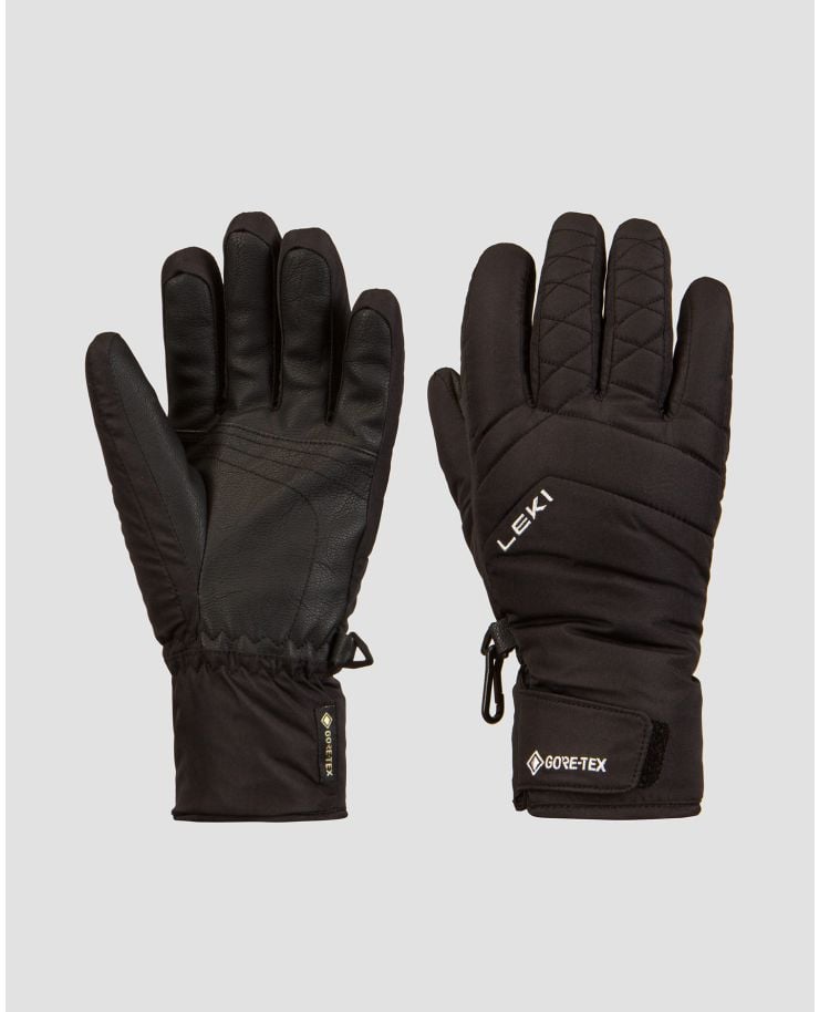 Černé dámské lyžařské rukavice Leki Sveia GTX