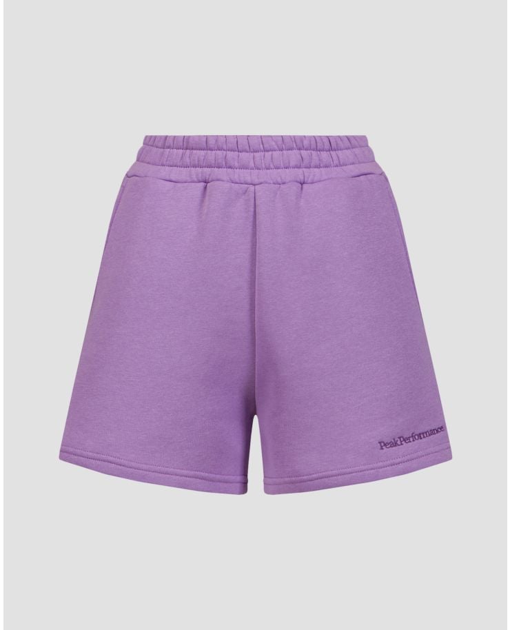 Women's sweat shorts Peak Performance Original Small Logo purple.