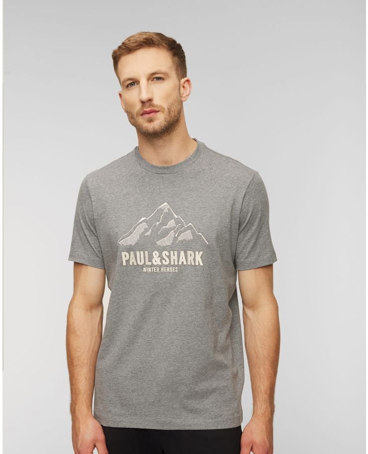 T-shirt pour hommes Paul&Shark Gris