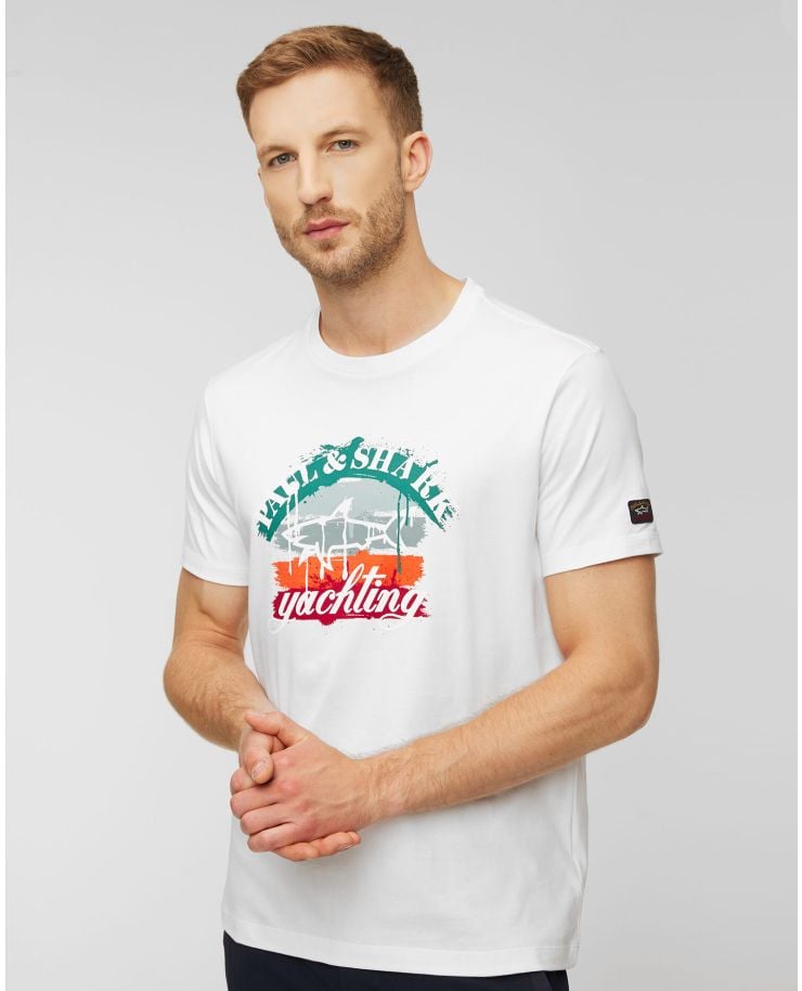 Biały T-shirt męski Paul&Shark