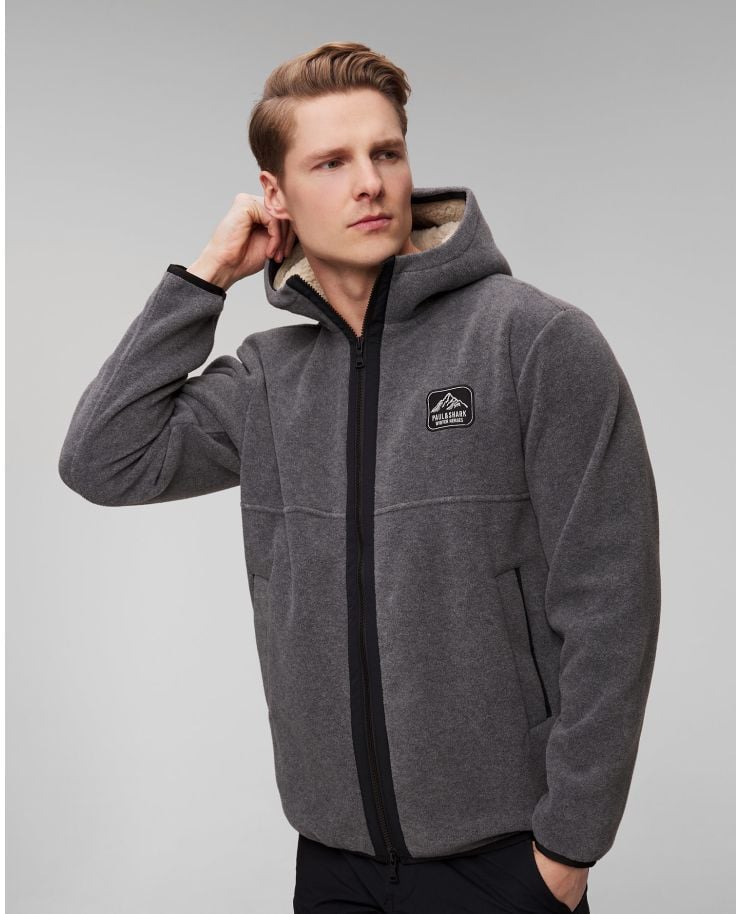 Paul&Shark Herren-Sweatshirt mit Reißverschluss in Grau