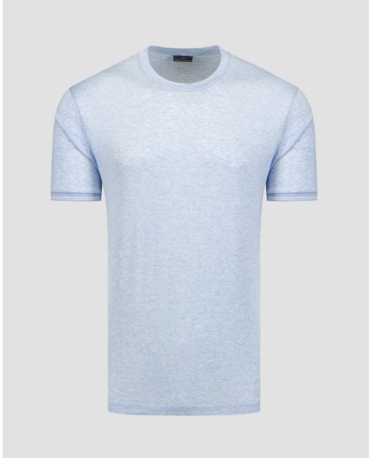 Světle modré pánské tričko z organické bavlny Paul&Shark