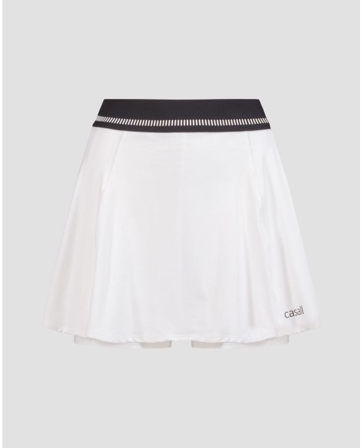 Skort bianco da donna Casall Court Elastic Skirt