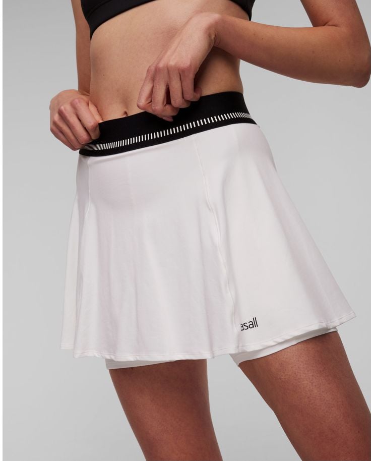 Biały skort damski Casall Court Elastic Skirt