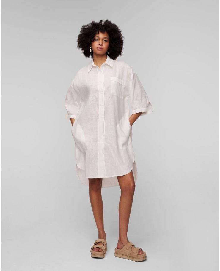 Robe en lin blanche pour femmes Kori