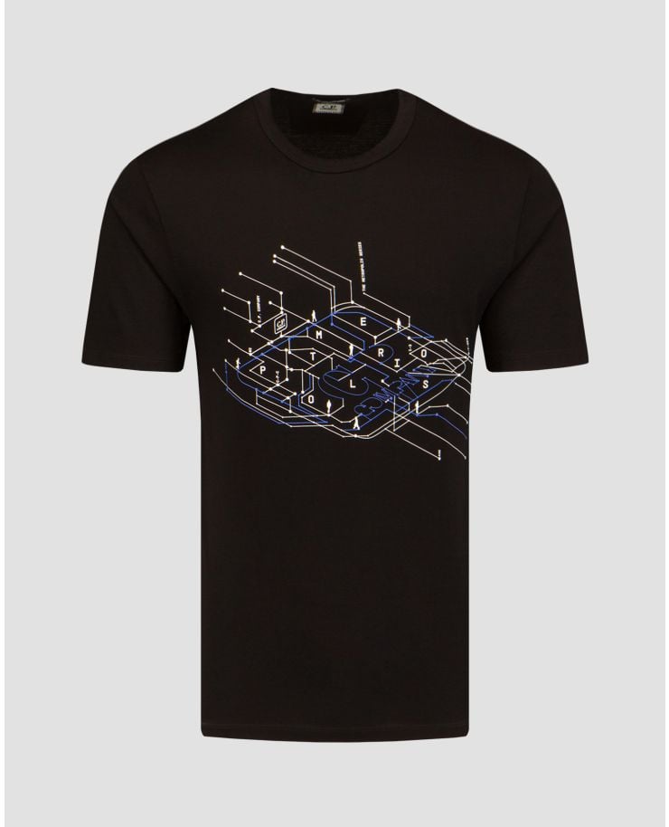 T-shirt noir pour hommes C.P. Company