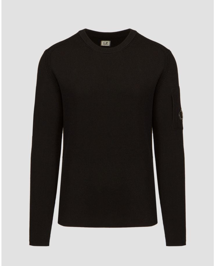 Pánsky čierny vlnený sveter C.P. Company