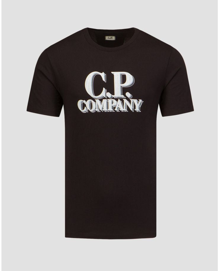 T-shirt nera da uomo C.P. Company