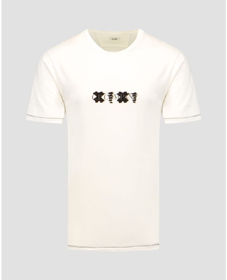 T-shirt bianca da uomo C.P. Company 
