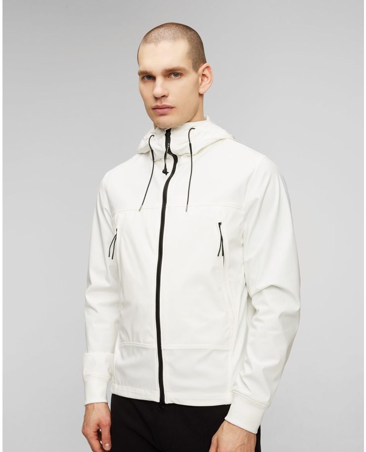 Men’s white softshell jacket C.P. Company Shell-R