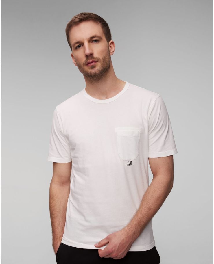T-shirt bianca da uomo C.P. Company 
