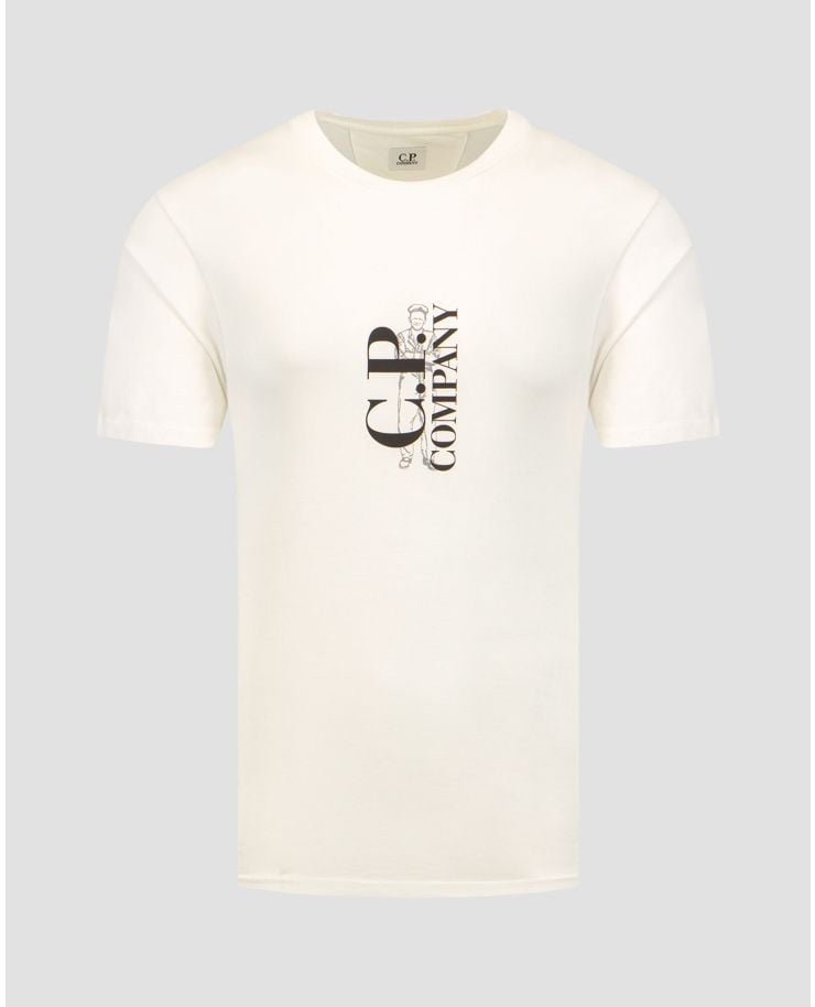 Men's white T-shirt by C.P. Company