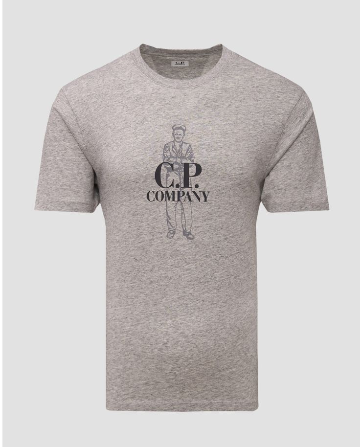 T-shirt gris pour hommes C.P. Company 