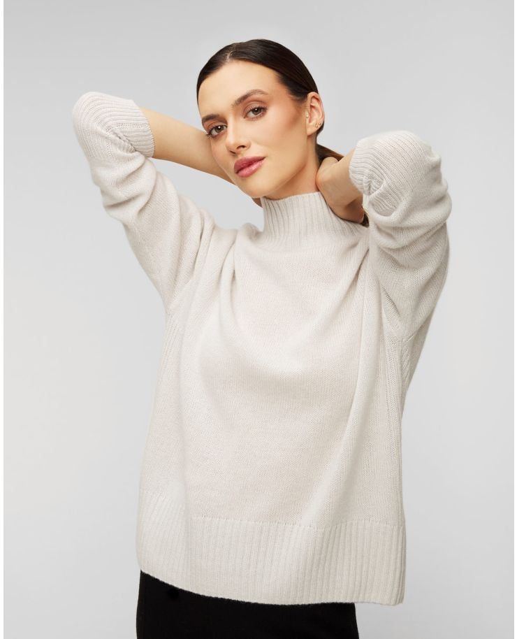Women's cashmere sweater Allude Mockneck z golfem