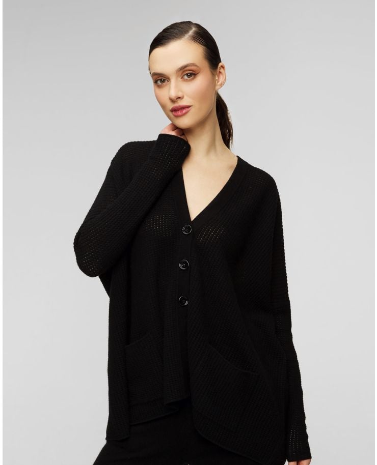 Women's black wool cardigan Allude