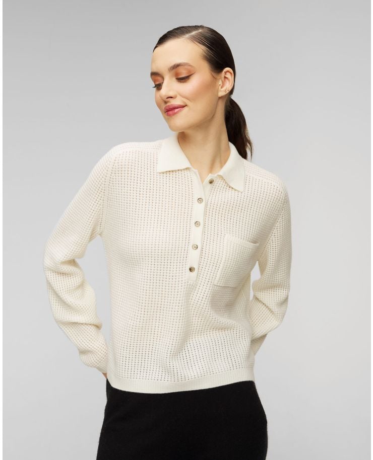 Women's white wool jumper Allude