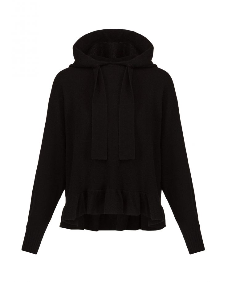 ALLUDE sweater with a hood