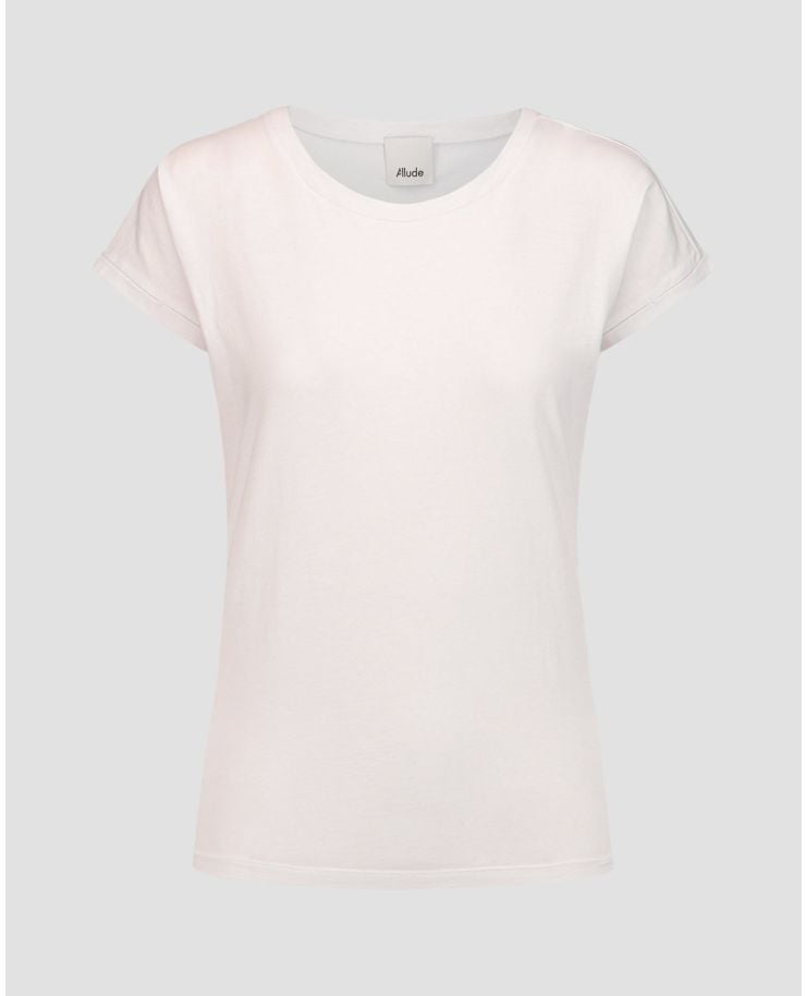 Biały T-shirt damski Allude